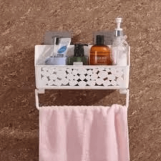 Bathroom Shelf Suction Cup Wall Mount