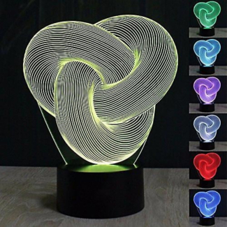 Bucket Shape 3D Acrylic LED Lamp with Plastic Base, 8 Color Modes, USB Powered Price in Pakistan | LAPTAB