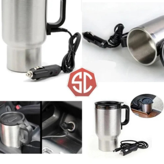 Car Stainless Steel Coffee Mug Flask with Heating and Spill-Resistant Lid for Travel Price in Pakistan | LAPTAB