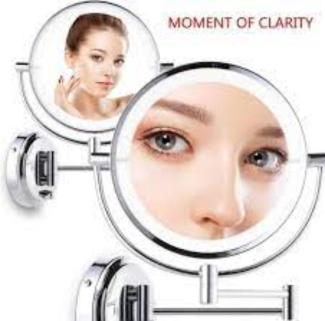 Foldable LED Lights Makeup Mirror with 360? Rotation and Dual Power Supply Price in Pakistan | LAPTAB
