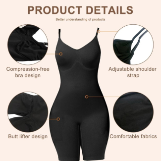 Women Full Body Shaper Firm Tummy Control Shapewear with Open-Bust Design and Breathable Nylon Price in Pakistan | LAPTAB
