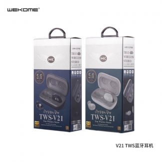 Remax WK TWS V21 Airdots Bluetooth Earbuds with Charging Dock and Microphone