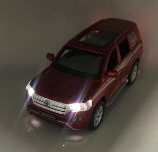 Die-cast Toyota Land Cruiser Prado SUV V8 2019 Model with Sound, Light, and Pull Back Function Price in Pakistan | LAPTAB