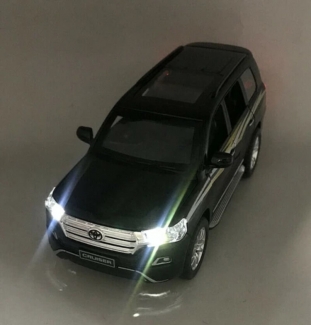 Die-cast Toyota Land Cruiser Prado SUV V8 2019 Model with Sound, Light, and Pull Back Function Price in Pakistan | LAPTAB