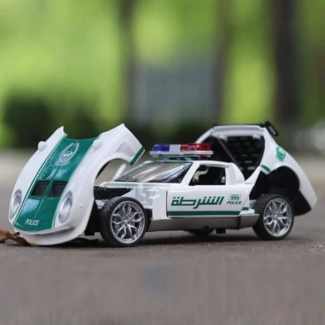 Diecast Miura Concept 1965 Police Car Model with Back n Go Action and Opening Doors Price in Pakistan | LAPTAB