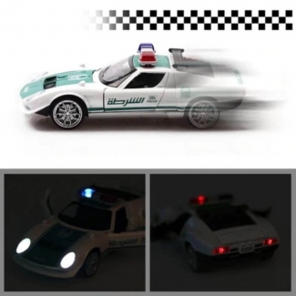 Diecast Miura Concept 1965 Police Car Model with Back n Go Action and Opening Doors Price in Pakistan | LAPTAB