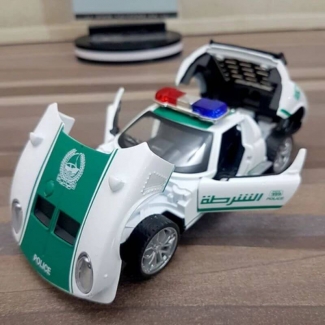 Diecast Miura Concept 1965 Police Car Model with Back n Go Action and Opening Doors Price in Pakistan | LAPTAB