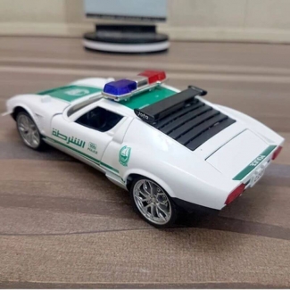 Diecast Miura Concept 1965 Police Car Model with Back n Go Action and Opening Doors Price in Pakistan | LAPTAB