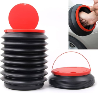 Foldable Bucket Portable Storage Mini Trash Can Multipurpose Plastic Pail Price in Pakistan | LAPTAB