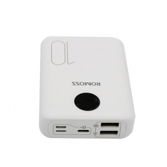 Romoss OM10 10000mAh Mini Power Bank with Dual USB Outputs and LED Indicator Price in Pakistan | LAPTAB