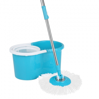 Easy Spin Mop with 360? Rotating Head, Microfiber Pad, Dual-Chamber Bucket, 700ml Bottle Price in Pakistan | LAPTAB