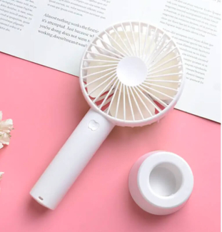 USB Mini Handheld Fan Cooler Portable Rechargeable with 3 Speed Modes and Anti-Slip Base Price in Pakistan | LAPTAB