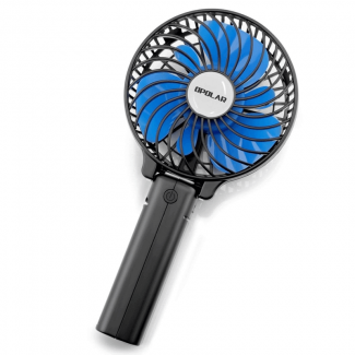 Best Handheld Battery Operated Mini USB Fan with Adjustable Speeds and Removable Stand