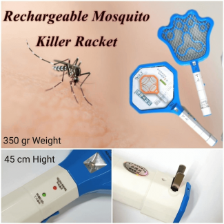 Electric Insect Mosquito Racket with 3,000V Output, USB Rechargeable, Lightweight Price in Pakistan | LAPTAB