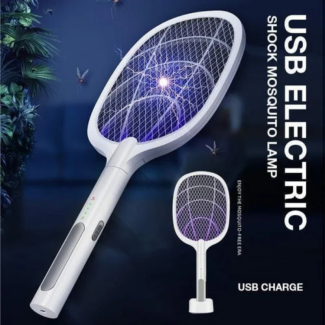 Electric Insect Mosquito Racket with 3,000V Output, USB Rechargeable, Lightweight Price in Pakistan | LAPTAB