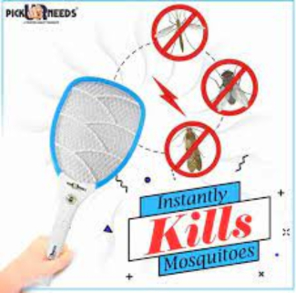 Electric Insect Mosquito Racket with 3,000V Output, USB Rechargeable, Lightweight Price in Pakistan | LAPTAB