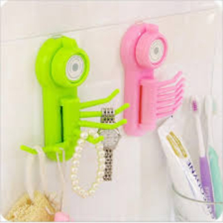 Powerful Suction Cup Hook Set, 6 Adjustable Multicolor Adhesive Hooks, No Drilling Needed Price in Pakistan | LAPTAB