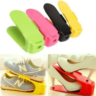 Easy Shoes Organizer - Multi-Use Shoe Rack to Double Storage Space for Sneakers and Heels Price in Pakistan | LAPTAB