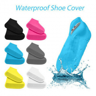 Non-Slip Silicone Rain Boot Shoe Cover Large Size 41-45 Waterproof and Foldable