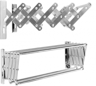 Stainless Steel Space Saver Wall Mounted Towel Rack with Pull-Out Design Price in Pakistan | LAPTAB