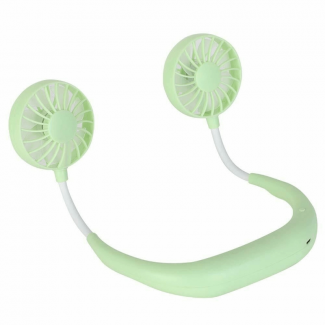 Mini Portable USB Rechargeable Neck Fan with LED Light, 3-Speed Hand-Free Cooling Price in Pakistan | LAPTAB