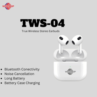 TWS-04 True Wireless Earphones Bluetooth 5.0 with 5 EQ Modes and Secure Fit Price in Pakistan | LAPTAB