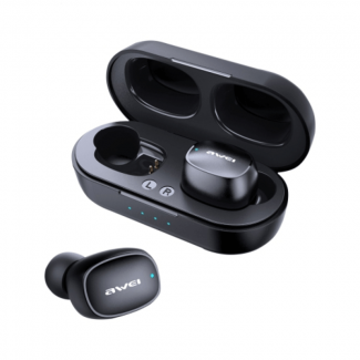 AWEI T13 Bluetooth 5.0 Earphones with 300mAh Charging Case, IPX4 Waterproof Price in Pakistan | LAPTAB