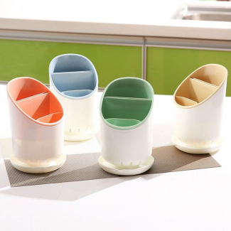Kitchen Utensil Holder With Drainer