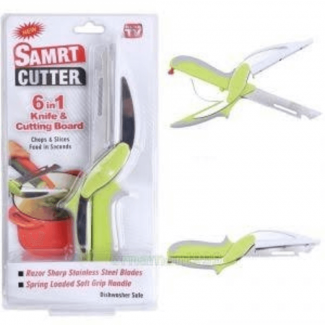 Clever Cutter 6 in 1 Stainless Steel Kitchen Scissors with Soft-Grip Handle and Safety Latch