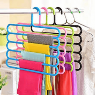 5 Layers Multipurpose Hangers with Non-Slip Edges and Reinforced Hooks for Trousers Price in Pakistan | LAPTAB