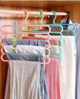 5 Layers Multipurpose Hangers with Non-Slip Edges and Reinforced Hooks for Trousers Price in Pakistan | LAPTAB