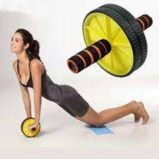 Abdominal Roller Wheel with Textured Surface and Anti-Slip Handles for Core Strengthening Price in Pakistan | LAPTAB