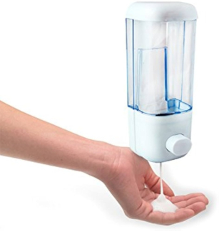 500 ml Wall-Mountable Lotion, Soap, Shampoo Dispenser with Lockable Cover Price in Pakistan | LAPTAB