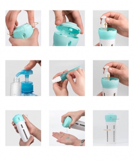 Mini Handy Dispenser with Four Leak-Proof Refillable Bottles for Travel and Daily Use Price in Pakistan | LAPTAB