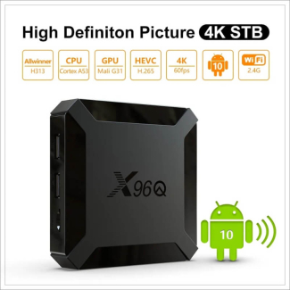 Smart Box X96q Mini Android 10 TV Box 2GB RAM 16GB ROM 4K 60fps HDMI USB Price in Pakistan | LAPTAB