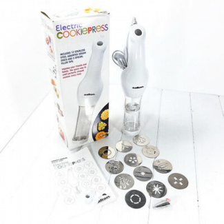 Salton Cookie Presser with 12 Stainless Steel Discs and 3 Decorator Tips for Homemade Cookies Price in Pakistan | LAPTAB