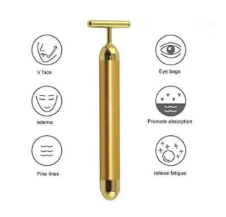 Rechargeable Derma Roller Beauty Massager with Semiconductor Alloy for Facial Massage and Collagen Stimulation Price in Pakistan | LAPTAB