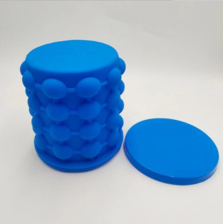 Ice Cube Maker Genie Silicone Ice Bowl with Airtight Lid, BPA Free, Space-Saving Design Price in Pakistan | LAPTAB