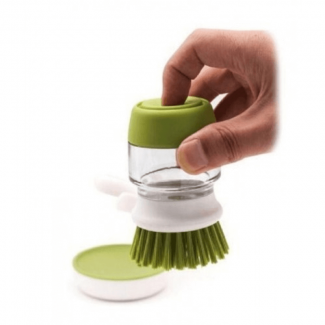Dish Washing Brush with Liquid Dispenser and Storage Stand, Non-Scratch Bristles Price in Pakistan | LAPTAB