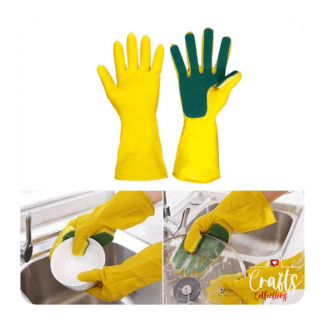Latex Sponge Dish Washing Gloves