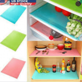 4 Pack Multicolor Refrigerator Shelf Liners, Cut-to-Size, Non-Toxic Mats Price in Pakistan | LAPTAB