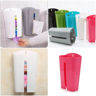 Multicolor Plastic Bags Storage Holder with Bottom Dispenser for Grocery and Garbage Bags Price in Pakistan | LAPTAB