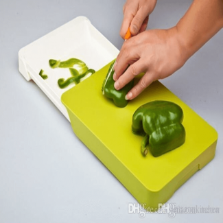 Multi-functional Chopping Board with Storage Drawer, Anti-Skid Base, Antibacterial Plastic Price in Pakistan | LAPTAB