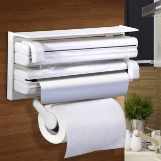 Triple Paper Dispenser with Adjustable Holders and Sliding Blades for Cling Film, Foil, and Plastic Wrap Price in Pakistan | LAPTAB