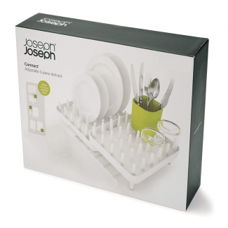 Connect Adjustable Dish & Utensils Drainer with Movable Cutlery Holder and Integrated Spout Price in Pakistan | LAPTAB
