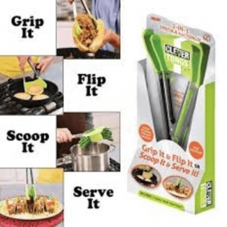 2-in-1 Spatula and Clever Tong Kitchen Utensil for Flipping and Serving Food Price in Pakistan | LAPTAB