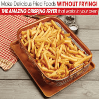 Nonstick Copper Crisper Tray for Even Browning and Oil-Free Cooking up to 500?F Price in Pakistan | LAPTAB