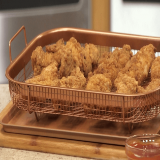 Nonstick Copper Crisper Tray for Even Browning and Oil-Free Cooking up to 500?F Price in Pakistan | LAPTAB