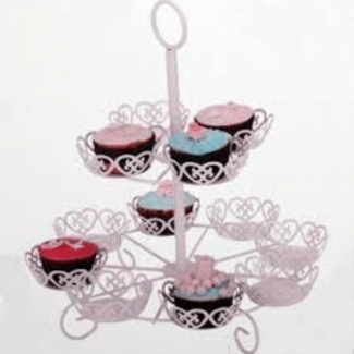 9-Piece Collapsible Iron Cupcake Stand, Easy to Assemble and Store Price in Pakistan | LAPTAB