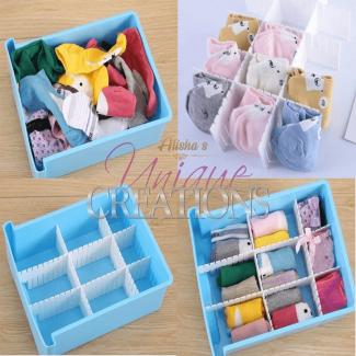 Multicolor Drawer Dividers 6-Piece Set, Adjustable Organizer for Kitchen, Office, and Closet Price in Pakistan | LAPTAB